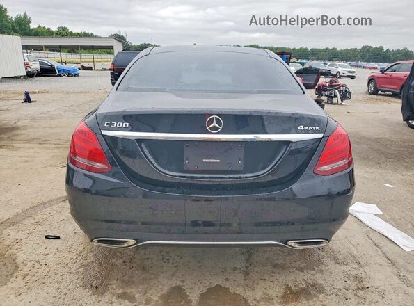 55SWF4KB2JU259606 2018 MERCEDES-BENZ C Black Հետևի տեսք