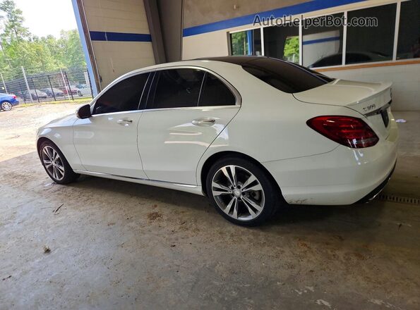 55SWF4KB3GU169969 2016 MERCEDES-BENZ C White Задня ліва чверть
