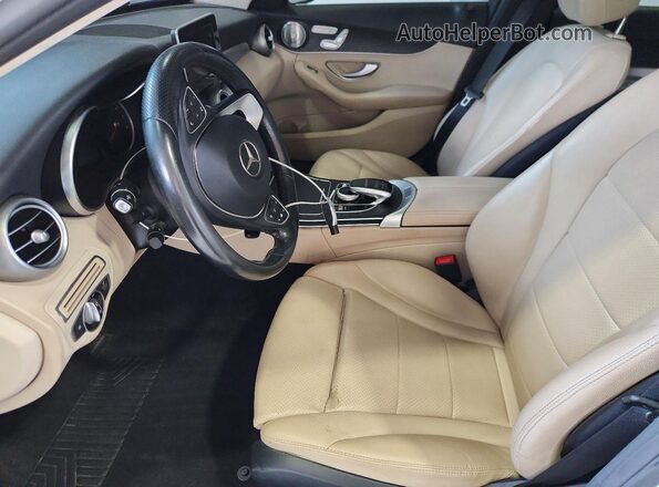 55SWF4KB3GU169969 2016 MERCEDES-BENZ C White Вид салону спереду
