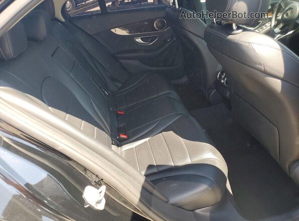 55SWF4KB3JU235380 2018 MERCEDES-BENZ C Black Widok tylnych siedzeń