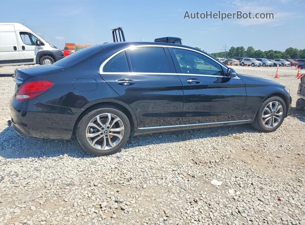 55SWF4KB3JU235380 2018 MERCEDES-BENZ C Black Tył prawy