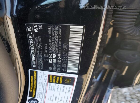 55SWF4KB3JU235380 2018 MERCEDES-BENZ C Black Widok komory silnika