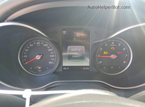 55SWF4KB3JU235380 2018 MERCEDES-BENZ C Black Widok zestawu wskaźników
