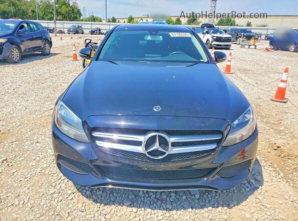 55SWF4KB3JU235380 2018 MERCEDES-BENZ C Black Widok z przodu
