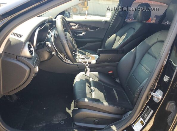 55SWF4KB3JU235380 2018 MERCEDES-BENZ C Black Widok wnętrza z przodu