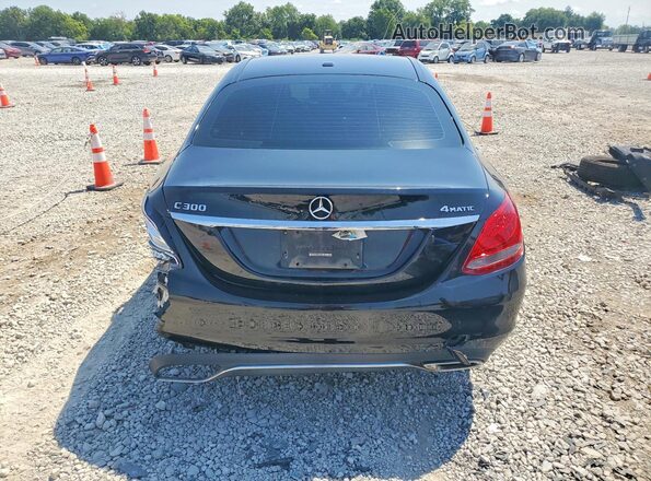 55SWF4KB3JU235380 2018 MERCEDES-BENZ C Black Widok z tyłu