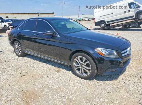 55SWF4KB3JU235380 2018 MERCEDES-BENZ C Black Przód prawy