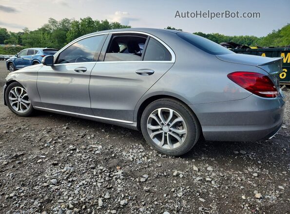 55SWF4KB4GU127035 2016 MERCEDES-BENZ C Silver Tył lewy