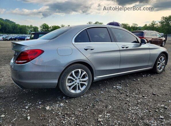 55SWF4KB4GU127035 2016 MERCEDES-BENZ C Silver Tył prawy