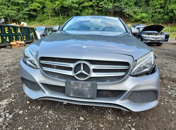 55SWF4KB4GU127035 2016 MERCEDES-BENZ C Silver Widok z przodu