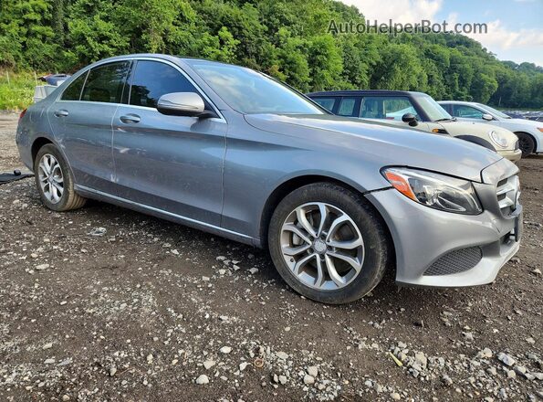 55SWF4KB4GU127035 2016 MERCEDES-BENZ C Silver Przód prawy