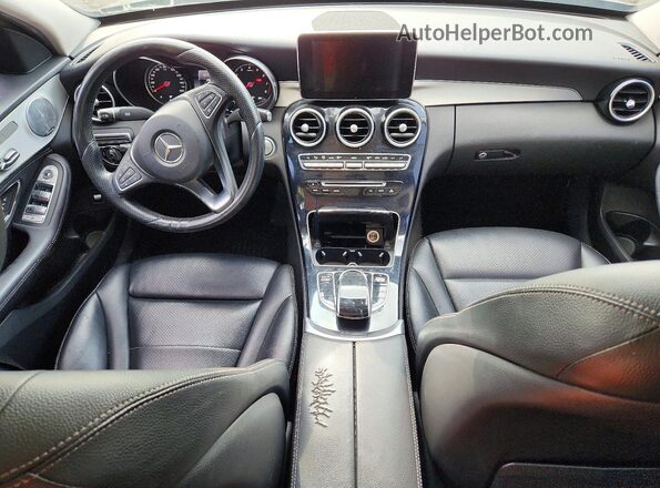 55SWF4KB4GU127035 2016 MERCEDES-BENZ C Silver Widok deski rozdzielczej