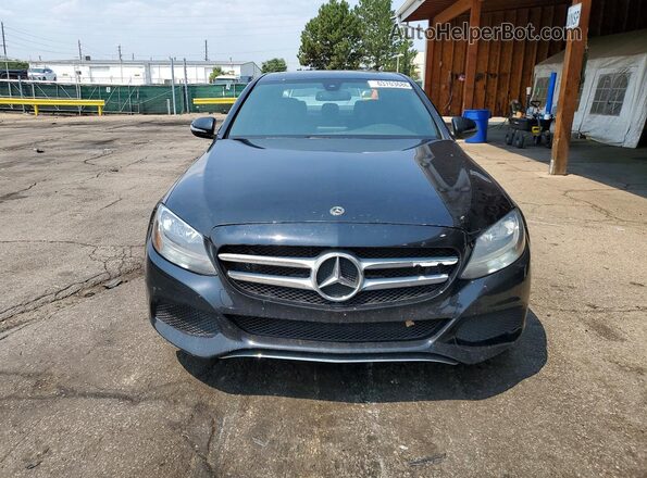 55SWF4KB4JU274642 2018 MERCEDES-BENZ C Black Вид спереду