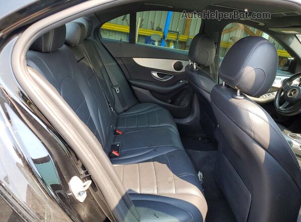 55SWF4KB4JU274642 2018 MERCEDES-BENZ C Black Вид задніх сидінь