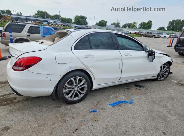 55SWF4KB5GU104962 2016 MERCEDES-BENZ C Белый Задняя правая четверть