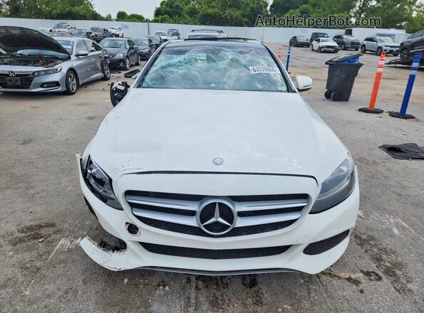 55SWF4KB5GU104962 2016 MERCEDES-BENZ C Белый Вид спереди