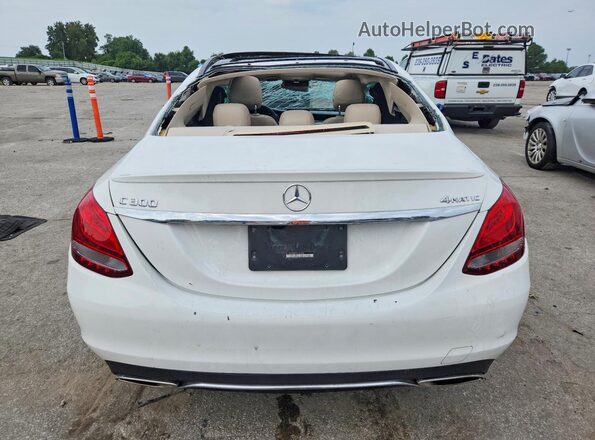 55SWF4KB5GU104962 2016 MERCEDES-BENZ C Белый Вид сзади
