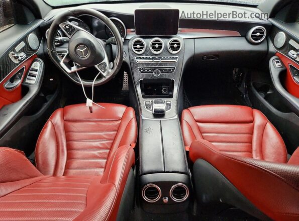 55SWF4KB5GU109790 2016 MERCEDES-BENZ C Charcoal Вид панелі приладів