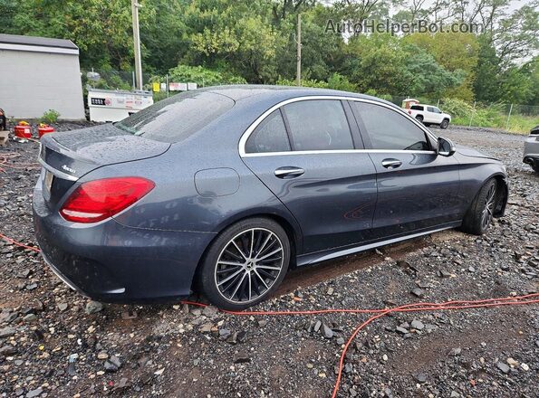 55SWF4KB5GU109790 2016 MERCEDES-BENZ C Charcoal Задня права чверть