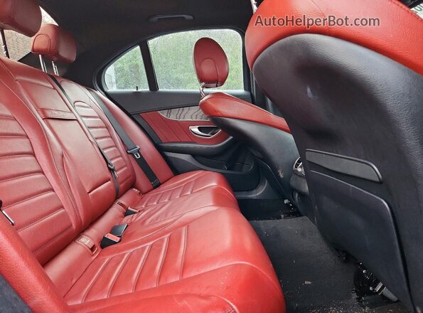 55SWF4KB5GU109790 2016 MERCEDES-BENZ C Charcoal Вид задніх сидінь