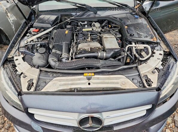 55SWF4KB5GU109790 2016 MERCEDES-BENZ C Charcoal Вид задньої частини салону