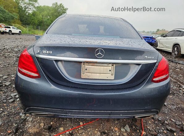 55SWF4KB5GU109790 2016 MERCEDES-BENZ C Charcoal Вид ззаду