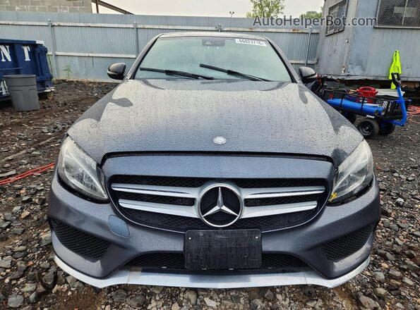 55SWF4KB5GU109790 2016 MERCEDES-BENZ C Charcoal Вид спереду