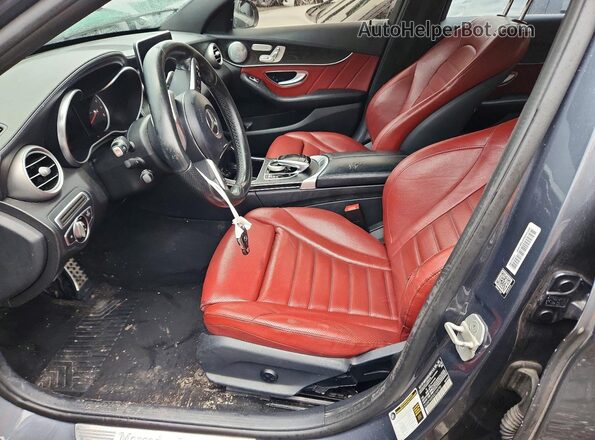 55SWF4KB5GU109790 2016 MERCEDES-BENZ C Charcoal Вид салону спереду