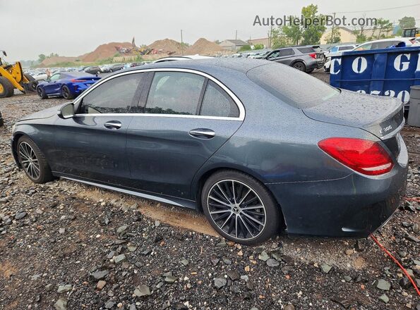 55SWF4KB5GU109790 2016 MERCEDES-BENZ C Charcoal Задня ліва чверть