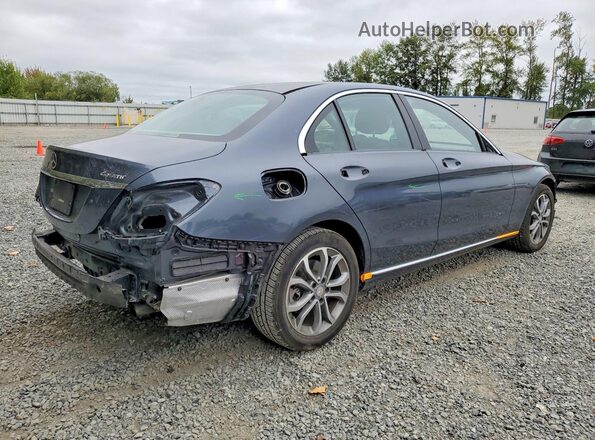 55SWF4KB5GU150338 2016 MERCEDES-BENZ C Gray Trasero derecho