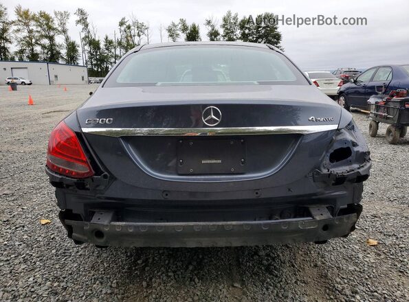 55SWF4KB5GU150338 2016 MERCEDES-BENZ C Gray Vista trasera