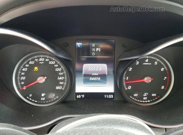 55SWF4KB5GU150338 2016 MERCEDES-BENZ C Gray Vista del cuadro de instrumentos