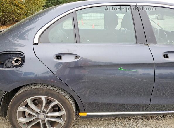 55SWF4KB5GU150338 2016 MERCEDES-BENZ C Gray Vista de los asientos traseros
