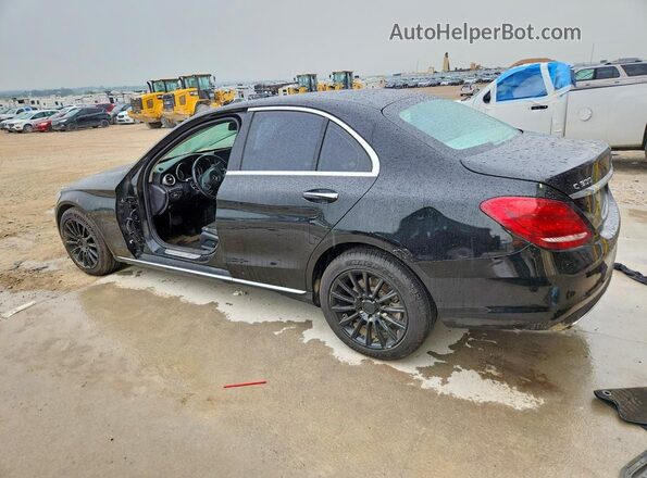 55SWF4KB5GU177281 2016 MERCEDES-BENZ C Black Rear left