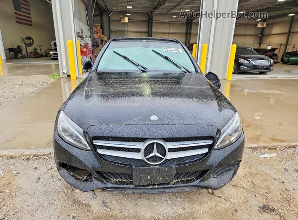 55SWF4KB5GU177281 2016 MERCEDES-BENZ C Black Front view