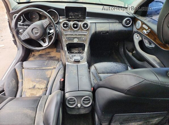 55SWF4KB5GU177281 2016 MERCEDES-BENZ C Black Dashboard view