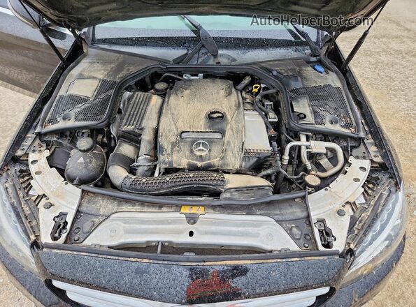 55SWF4KB5GU177281 2016 MERCEDES-BENZ C Black Rear interior view