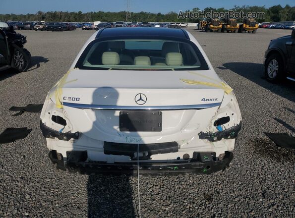 55SWF4KB6HU182815 2017 MERCEDES-BENZ C White უკანა ხედი