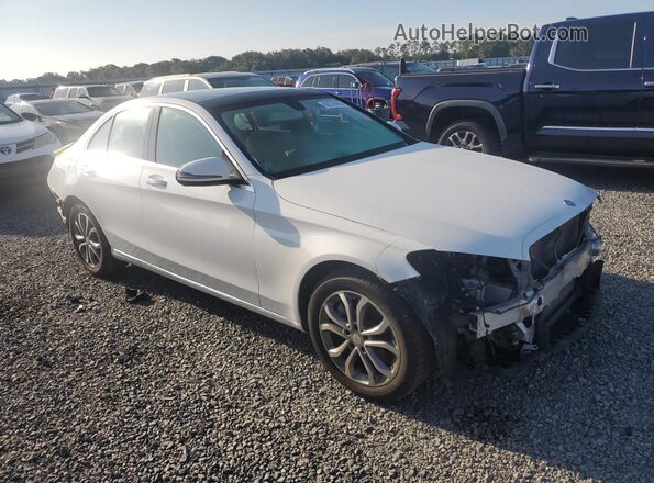55SWF4KB6HU182815 2017 MERCEDES-BENZ C White წინა მარჯვენა