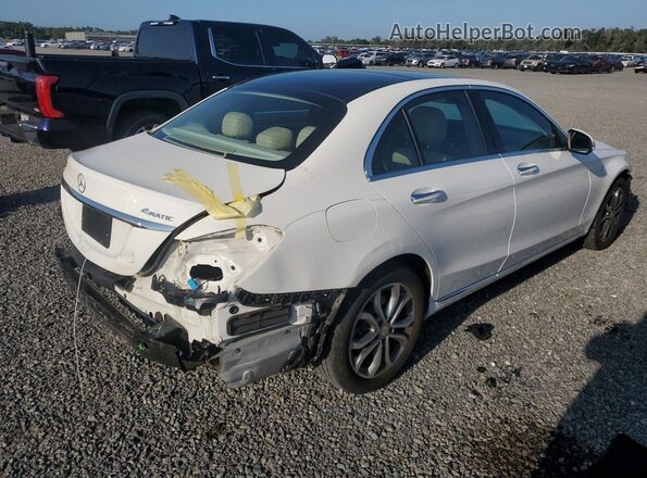 55SWF4KB6HU182815 2017 MERCEDES-BENZ C White უკანა მარჯვენა