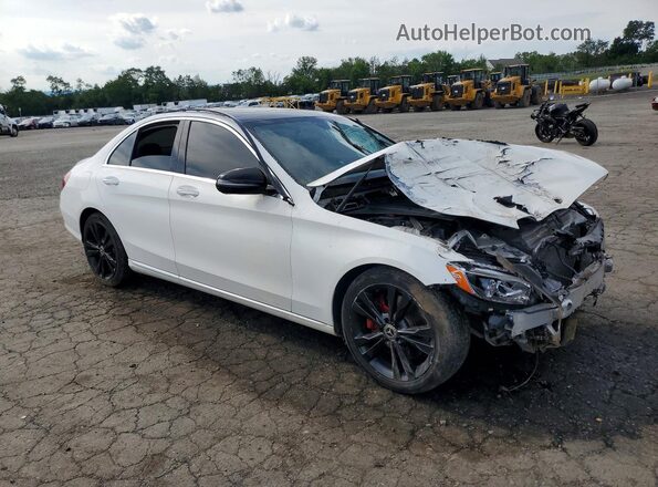 55SWF4KB6JU271578 2018 MERCEDES-BENZ C White წინა მარჯვენა