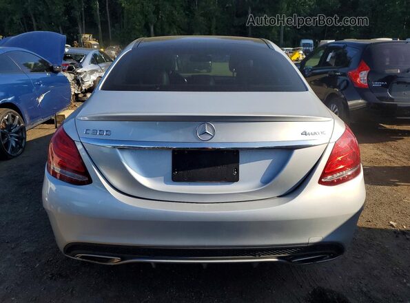 55SWF4KB7GU175855 2016 MERCEDES-BENZ C Silver Հետևի տեսք