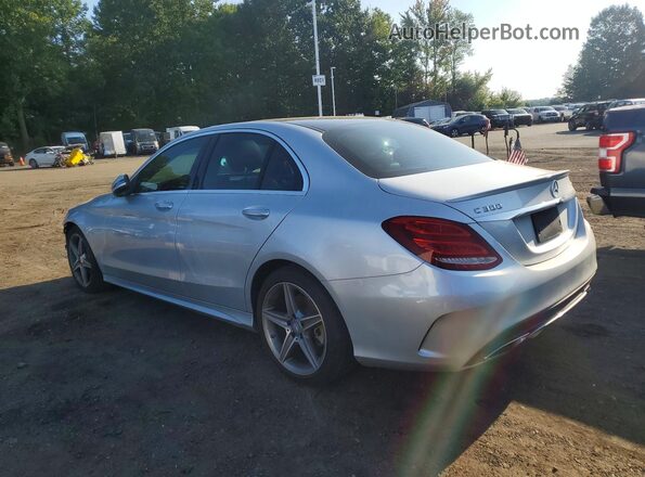 55SWF4KB7GU175855 2016 MERCEDES-BENZ C Silver Հետևի ձախ
