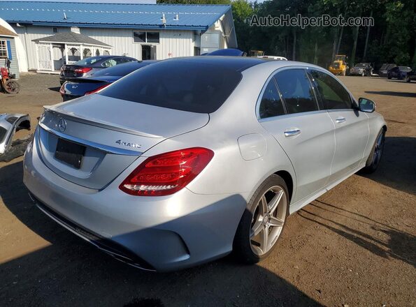 55SWF4KB7GU175855 2016 MERCEDES-BENZ C Silver Հետևի աջ
