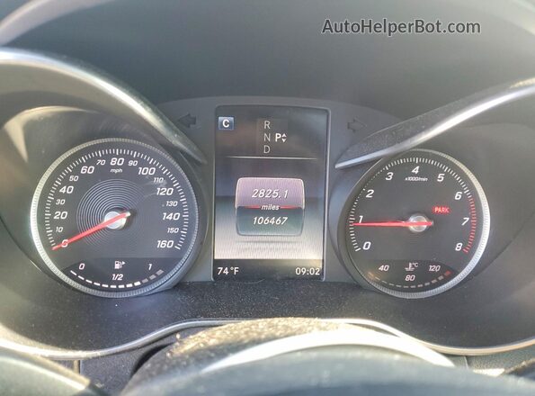 55SWF4KB7GU175855 2016 MERCEDES-BENZ C Silver Սարքավորումների վահանակի տեսք