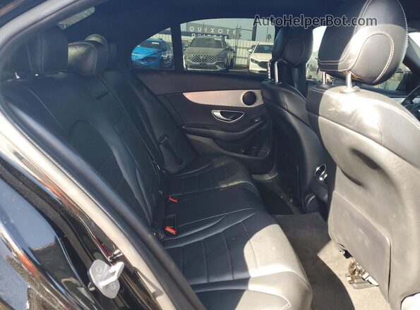 55SWF4KB7JU236256 2018 MERCEDES-BENZ C Black Rear seats view
