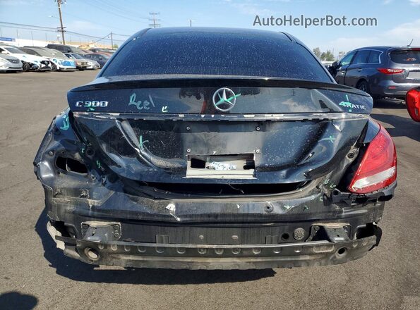 55SWF4KB7JU236256 2018 MERCEDES-BENZ C Black Rear view