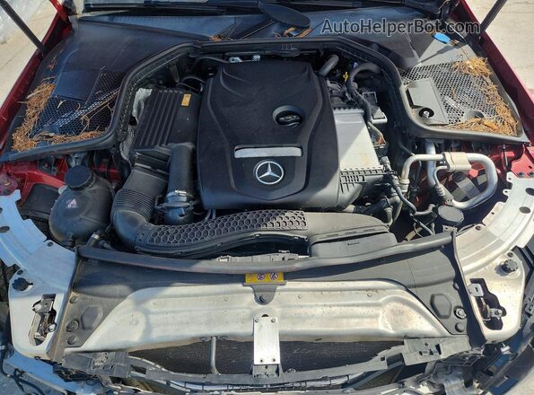 55SWF4KB9HU224619 2017 MERCEDES-BENZ C Red Вид задньої частини салону