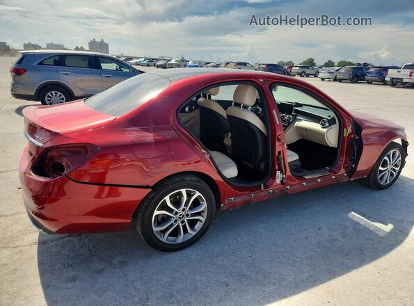 55SWF4KB9HU224619 2017 MERCEDES-BENZ C Red Задня права чверть