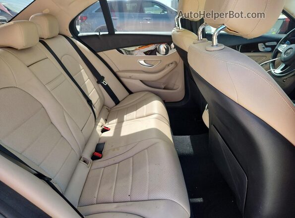 55SWF4KB9HU224619 2017 MERCEDES-BENZ C Red Вид задніх сидінь